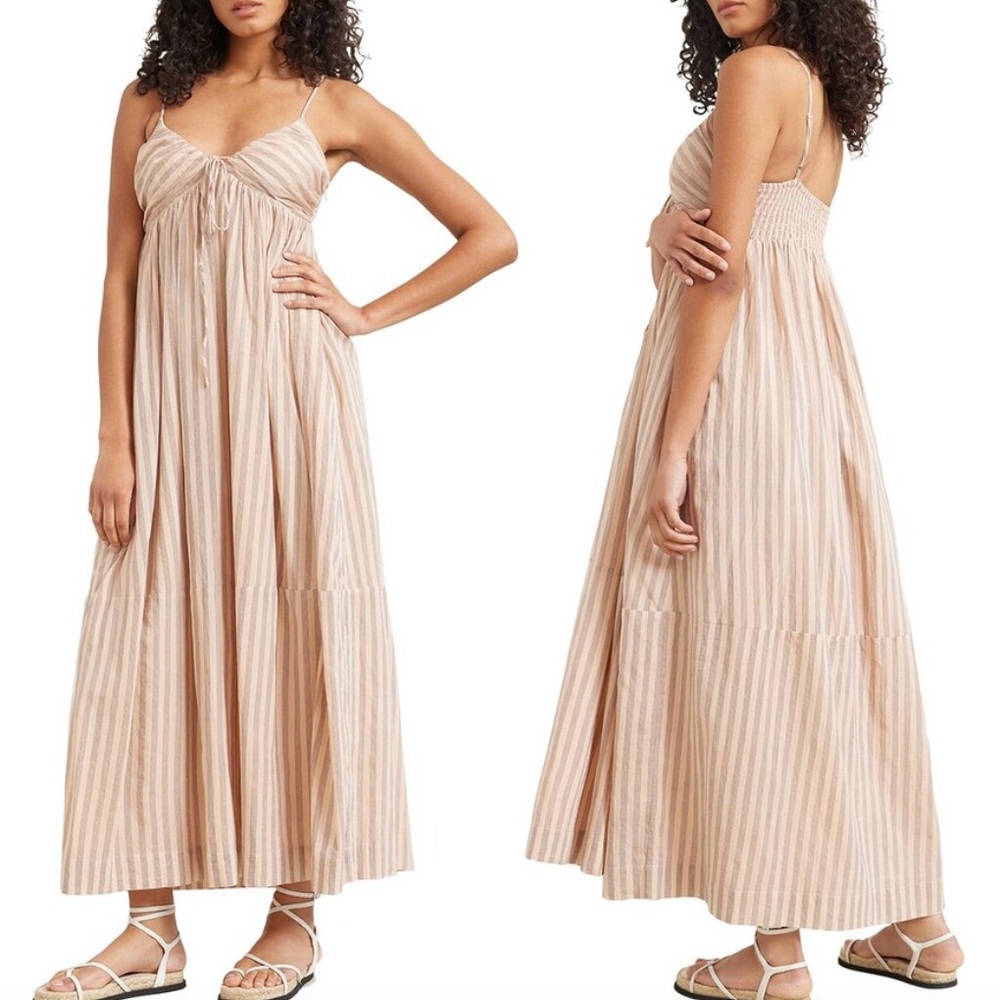 Modern Citizen Pink Pleated Maxi Sundress